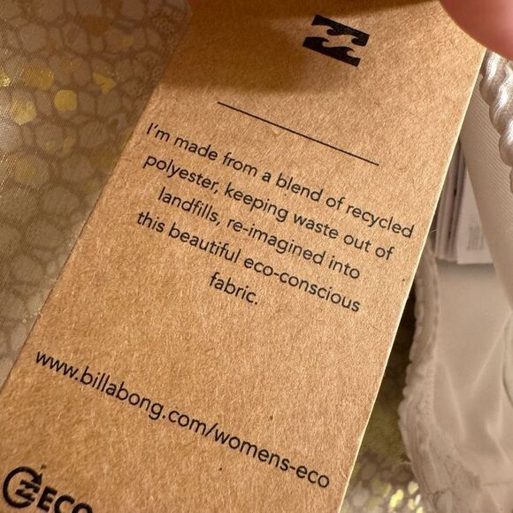 Billabong Summer High Tropic Bikini Bottoms Salt Crystal White XL NWT - Picture 5 of 8